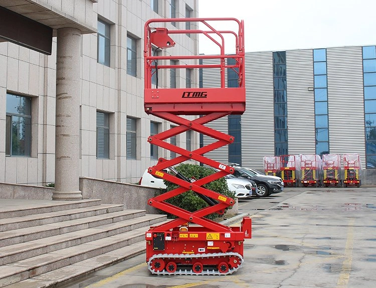 4m-6m Lifting Platform Work Portable Auto Table Crawler Self Propelled Scissor Lift Hot Sale