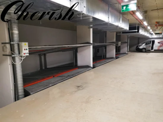 Approvato CE 2-4 montanti Soffitto basso Garage domestico Stoccaggio auto Impilatore Seminterrato Pozzo di ribaltamento inclinato Sistema di parcheggio per veicoli idraulico Ascensore sotterraneo Parcheggio Ascensore