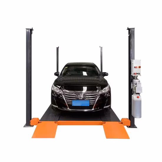 Sistema di parcheggio automatizzato a quattro colonne per il sollevamento di auto